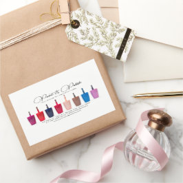 爪、 ネイルポーランドカラーセットネイルサロン 長方形シール