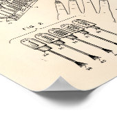 爪、 ネイルポーランドキット1955パテントアートオールドペッパー ポスター (角)