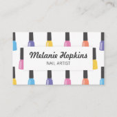 爪、 ネイルポーランドサロンスパ美しい名刺 名刺 (正面)