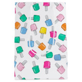 爪、 ネイルポーランドスパパーティーマニキュア美しい誕生日 ミディアムペーパーバッグ (裏面)