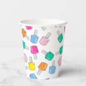 爪、 ネイルポーランドスパパーティーマニキュア美しい誕生日 紙コップ (裏面)