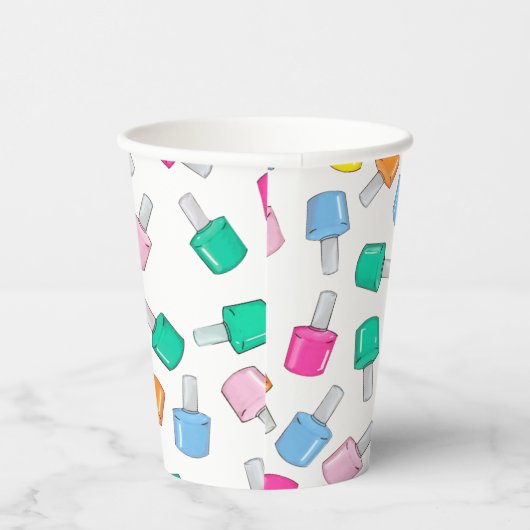 爪、 ネイルポーランドスパパーティーマニキュア美しい誕生日 紙コップ (右)