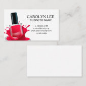 爪、 ネイルポーランドスプラッシュ 名刺 (正面/裏面)