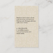 爪、 ネイルポーランドダエレガントマスク 名刺 (裏面)