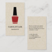 爪、 ネイルポーランドダエレガントマスク 名刺 (正面/裏面)