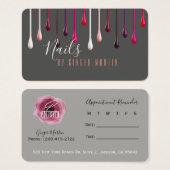 爪、 ネイルポーランドドリップ (正面&裏面)