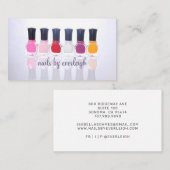 爪、 ネイルポーランドネイルサロン名刺 名刺 (正面/裏面)