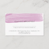 爪、 ネイルポーランドブラシネイルサロンマニキュアアポイントメント 予約カード (裏面)