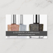 爪、 ネイルポーランドブラシ |ボトル名刺 名刺 (裏面)