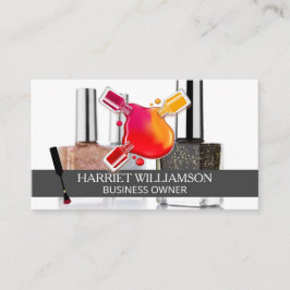 爪、 ネイルポーランドブラシ |ボトル名刺 名刺