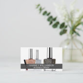 爪、 ネイルポーランドブラシ | 爪、 ネイルポリスボトル 名刺 (スタンド正面)