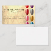 爪、 ネイルポーランドボトルこぼれ | マニクカラフルレ ロイヤリティカード (正面/裏面)