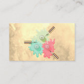 爪、 ネイルポーランドボトルこぼれ |美しい ロイヤリティカード (裏面)