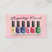 爪、 ネイルポーランドボトルウォーターカラーモノグラム ロイヤリティカード (正面)