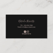 爪、 ネイルポーランドボトルバラ金ゴールドドリプスマニキュリスト 名刺 (裏面)