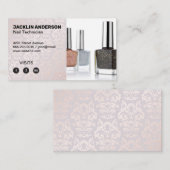 爪、 ネイルポーランドボトル | ダマスクパターン | ロイヤリティ (正面/裏面)