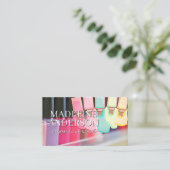 爪、 ネイルポーランドボトル | ビューティー 名刺 (スタンド正面)