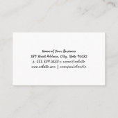 爪、 ネイルポーランドボトル 名刺 (裏面)