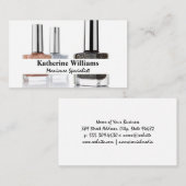 爪、 ネイルポーランドボトル 名刺 (正面/裏面)