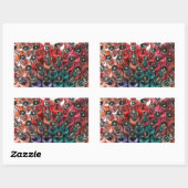 爪、 ネイルポーランドボトル 長方形シール (シート)