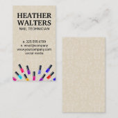 爪、 ネイルポーランドボトル | Damaskモノグラム 名刺 (正面/裏面)