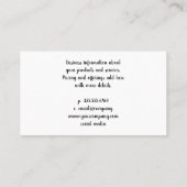 爪、 ネイルポーランドボトル | Manicurist 名刺 (裏面)