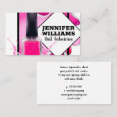 爪、 ネイルポーランドボトル | Manicurist 名刺 (正面/裏面)