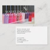 爪、 ネイルポーランドボトル | Manicurist 名刺 (正面/裏面)