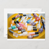 爪、 ネイルポーランドポストカード ポストカード (正面/裏面)