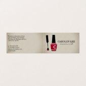 爪、 ネイルポーランドマニキュアモノグラム 名刺 (外部フラット)