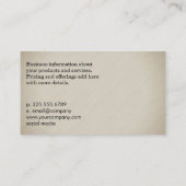 爪、 ネイルポーランドマニキュアモノグラム 名刺 (裏面)