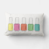 爪、 ネイルポーランド名ボトル ランバークッション (正面)