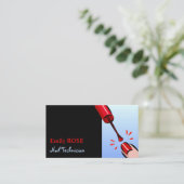 爪、 ネイルポーランド語、ネイリスト 名刺 (スタンド正面)