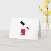 爪、 ネイルポーランド カード (黄色い花)