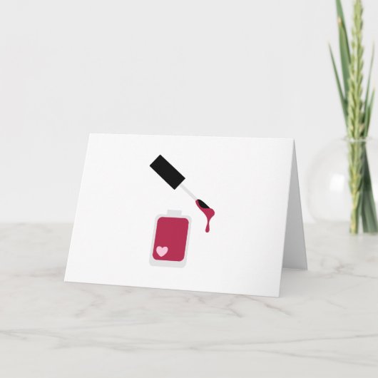 爪、 ネイルポーランド カード (正面)