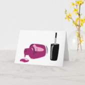 爪、 ネイルポーランド カード (黄色い花)