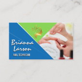 爪、 ネイルポーランド |サロン 名刺 (正面)