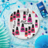 爪、 ネイルポーランド ペーパープレート (パーティー)