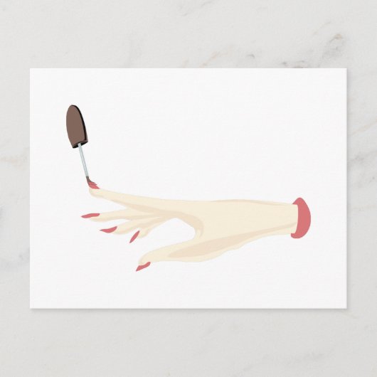 爪、 ネイルポーランド ポストカード (正面)