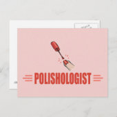 爪、 ネイルポーランド ポストカード (正面/裏面)