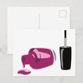 爪、 ネイルポーランド ポストカード (正面/裏面)