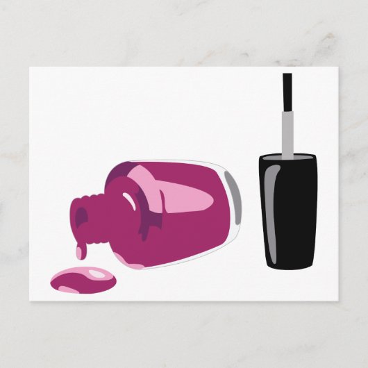 爪、 ネイルポーランド ポストカード (正面)