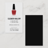 爪、 ネイルポーランド |ミニマリスト 名刺 (正面/裏面)