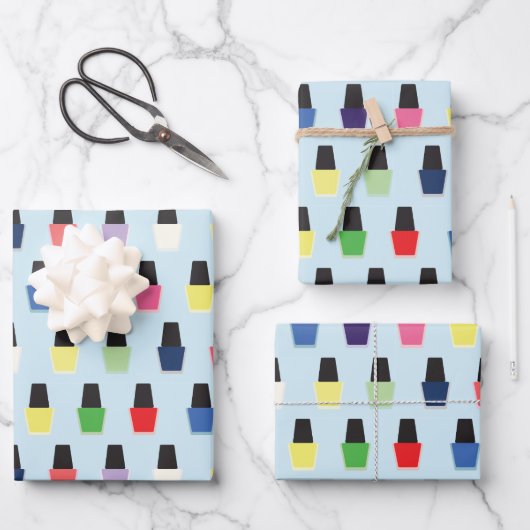 爪、 ネイルポーランド ラッピングペーパーシート (正面)