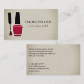 爪、 ネイルポーランド 名刺 (正面/裏面)