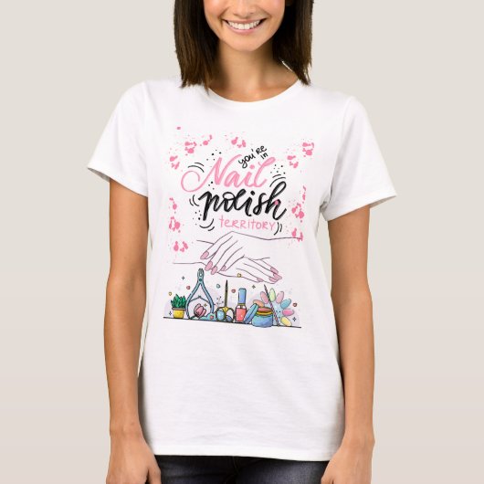 爪、 ネイルポーランド Tシャツ (正面)