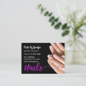 爪、 ネイルマニキュアスタイリッシュ 名刺 (スタンド正面)