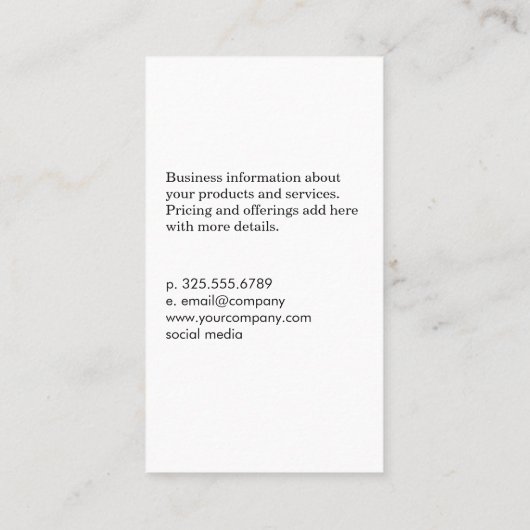 爪、 ネイルマニキュアツール 名刺 (裏面)