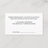 爪、 ネイルマニキュアツール |花 名刺 (裏面)