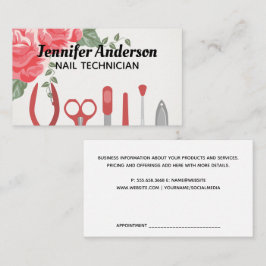 爪、 ネイルマニキュアツール |花 名刺